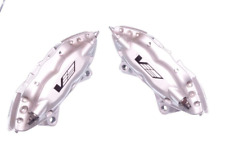 2009-12 Cadillac Cts-v Gm Oem Brembo Silver 4 Piston Rear Calipers Pair
