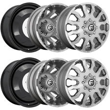 Set Of 6 20 Inch Fuel D693 Blitz Dually 8x210 Platinum Wheels Rims