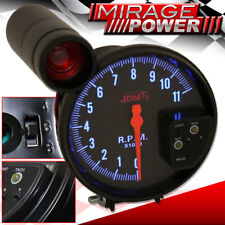 5 Black Face Tachometer 11k Rpm Gauge Red Shift Light For Chevy Ford Dodge