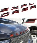 2020-2021 Explorer Ford Sport Pkg Hood Emblem Letters Decal Black Red