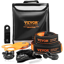 Vevor Winch Recovery Kit Tow Strap Shackle Emergency Kit 3 X 30 30000 Lbs 8pcs