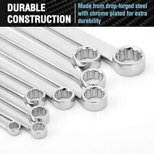 Duratech Extra Long Ratcheting Wrench Set Metric 9-piece 8-22mm Chrome With