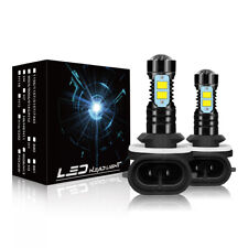 For Hyundai Elantra 2007-2013 6000k Lamp Super Bright 2x 881 Led Fog Light Bulbs