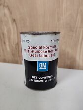 Vintage Gm Special Formula Rear Axle Gear Lubricant Quart Oil Paper Can 1050081