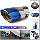Car Exhaust Pipe Tip Rear Tail Muffler Stainless Chrome Universal Accessories Us
