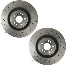For Mercedes Gl350 450 Amg Ml550 Pair Set Of 2 Of Front Disc Brake Rotors Brembo