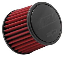Aem Dryflow Red Synthetic Round Air Filter 2.5 Flange Inlet Diameter 21-201dk