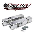 Sbc Chevy 350 Polished Cast Aluminum Valve Covers Tall Smooth Top - 305 327 400