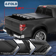 4 Fold 5.7 5.8ft Bed Hard Tonneau Cover For 2009-2022 Ram 1500 Truck On Top