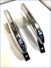 Matching Pair Of Used Vintage Car Or Truck Chromed Accessory Bumper Guards