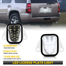 Pair Led License Plate Tag Lights For Suburban Tahoe Yukon Escalade Esv 07-14 Us