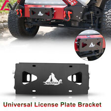 Universal Front Bumper License Plate Holder Bracket Frame Mounting Car Steel