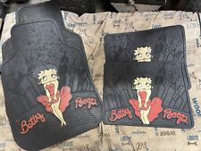 New 4pc. Front Rear Set Cartoon Skyline Red Dress Betty Boop Rubber Floor Mats