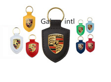 Porsche Crest Key Ring Black And Red
