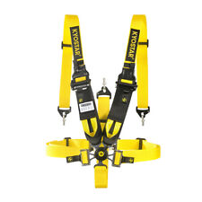 Universal Yellow 5-point Camlock Quick Release Racing Seat Belt Safety Harness