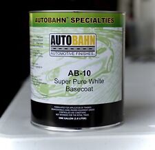 Autobahn Super Pure White Tint Car Auto Paint Gallon Ab-10 Urethane Basecoat