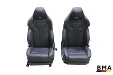 Bmw M5 F90 Front Left Right Black Leather Seats Pair 2018 - 2023 Oem