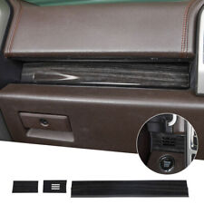 Center Console Dashboard Strips Trim Cover For Ford F150 2015 Black Wood Grain