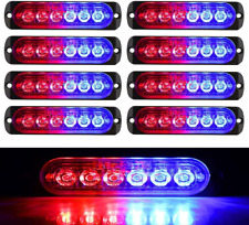 Flashing Strobe Lights 8-pack Universal 6 Led 18w Surface Mount Emergency Light
