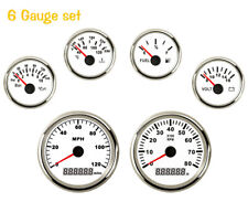 6 Gauge Set With Senders 0-120mph Speedometer Tacho Fuel Temp Volt Oil Usa Stock