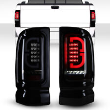 Pair Led Tail Lights For 1994-2001 Dodge Ram 1500 2500 3500 Black Smoke Lens