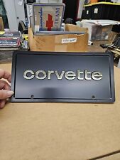 1980 81 82 Corvette With Gold Letters Logo License Plate. New