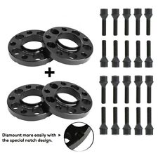 5x120 Staggered Wheel Spacers Kit 2 15mm 2 20mm W Extended Bolts Fits Bmw