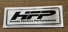 For Honda Hfp Factory Performance Emblem Badge Decal Sticker Black Silver Chrome