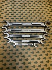 Snap On 5 Pc Sae 6 Pt Double End Flare Nut Line Wrench Set 14 - 1316