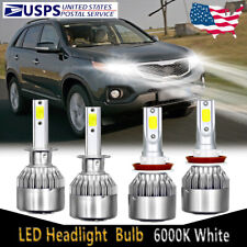 For Kia Sorento 2011 2012 2013 4pc Front Led Headlights Bulbs High Low Beam C6b