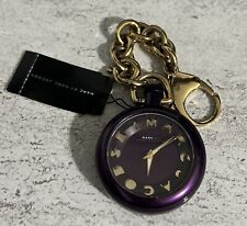 Marc Jacobs Purple Pocket Key Chain Logo Dial Watch-mbm7502