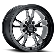 15x4 Vision Patriot Black Milled Throttle Pro Drag Racing Wheel 5x4.5 No Weld