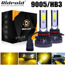 Mini 9005 Hb3 Led Headlight Bulbs Hilow Beam 3000k Yellow Light Fog Lights Lamp
