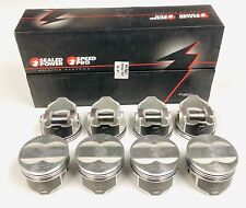 Speed Pro Forged Coated Skirt Flat Top 4vr Pistons Set8 For Pontiac 400 .030