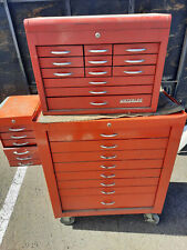 Vintage Waterloo Roller Tool Box Cart Cabinet With Side Chest
