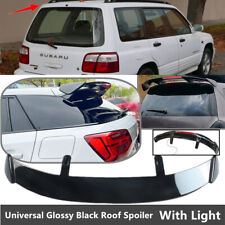 Universal For 98-00 Subaru Forester Rear Window Roof Spoiler Tail Wing W Light