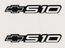 2 New  S10 Chevrolet 8 Black Decals Stickers Truck Car Shows Decal