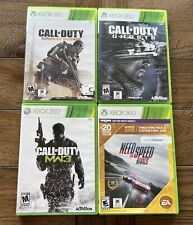 Xbox 360 Call Of Duty Need For Speed Video Games Bundle Of 4