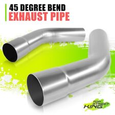 2x 3 Inch Od Mild Steel Diy Custom Mandrel Exhaust Tube 45 Degree Bend Pipes
