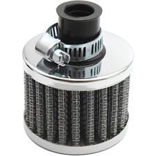 12mm Cold Air Intake Filter Turbo Vent Crankcase Car Breather Valve Cover Sliver