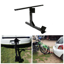 For 2 Receiver Durable Motorcycle Trailer Carrier Tow Dolly Hauler Hitch Rack