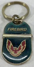 Vintage Pontiac Firebird Brass Colored Car Logo Key Chain 1970s 1980s