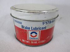 Vintage 1960s Gm General Motors Delco Brake Lubricant Empty Metal Can