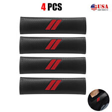 4x Red Car Safety Seat Belt Shoulder Pad Cover Comfortable For Dodge Challenger