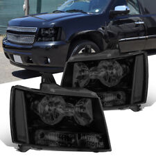 Smoke Headlights For 07-13 Chevy Avalanche Tahoe Suburban 1500 2500 Front Lamps