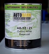 Autobahn Oxford White Basecoat Car Auto Paint Gallon Ab-yz Ford Code Yz