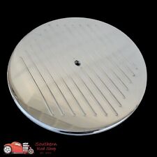 14 Round Ball Mill Polished Aluminum Air Cleaner Lid Top Chevy Ford 302 350 400
