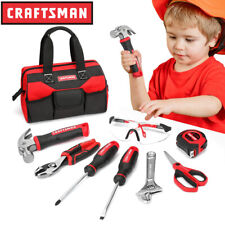 Craftsman 8pc Kids Junior Tool Set Real Tool Accessories Tool Bag For Age 8 Kid