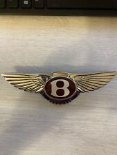 Bentley Continental Gt Gtc Flying Spur Front Emblem Red Oem