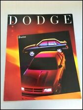 1989 Dodge Shadow 14-page Original Car Sales Brochure Catalog